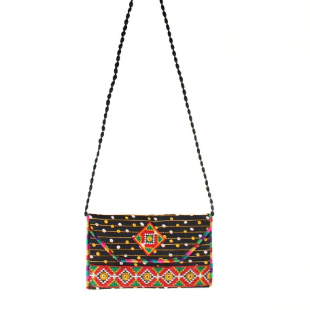 Banjara Indian Embroidered Purse Bag Boho Chic Colorful